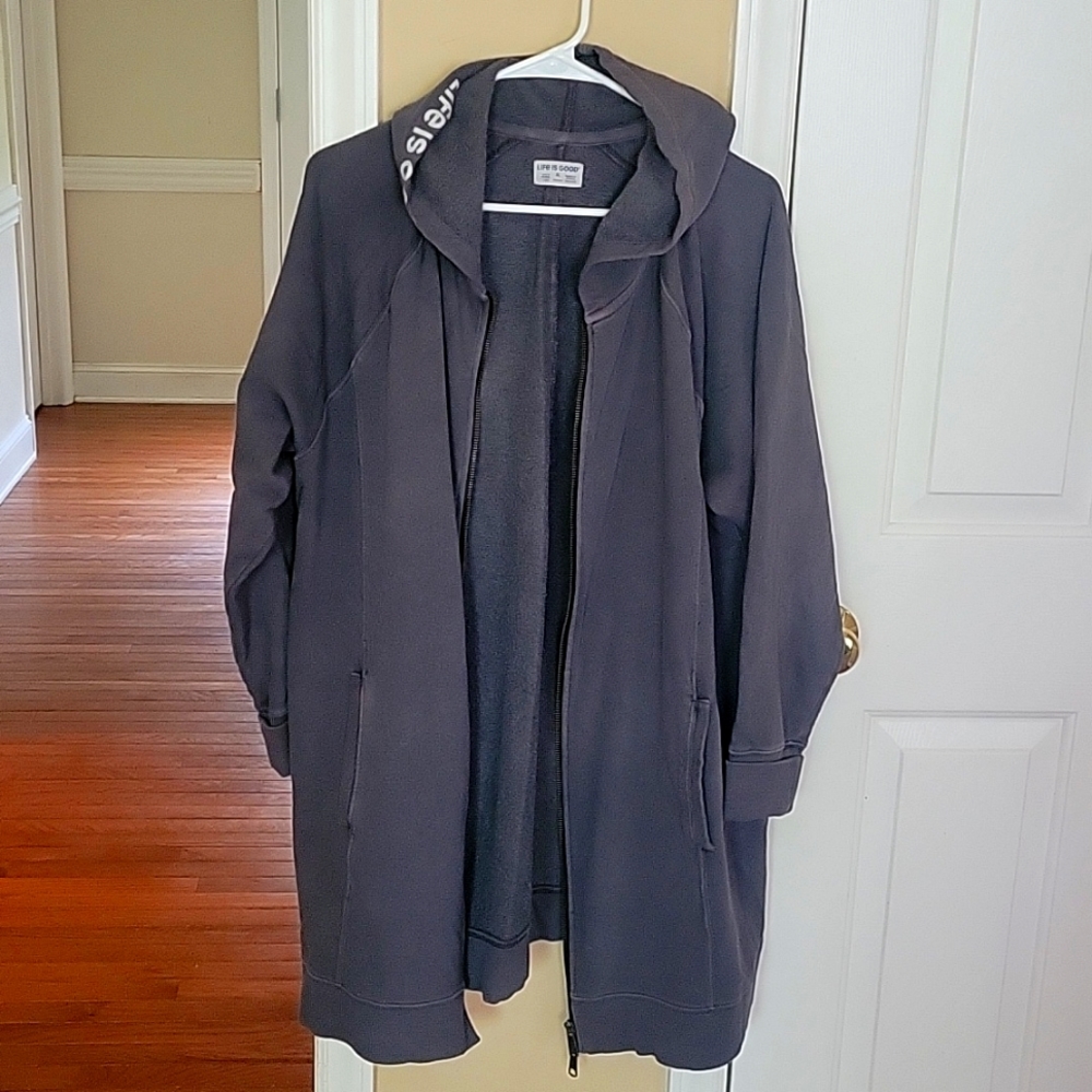 Like New Life is Good Long Jacket
